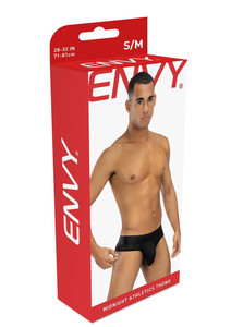 Envy Midnight Athletics Thong Black Small Medium