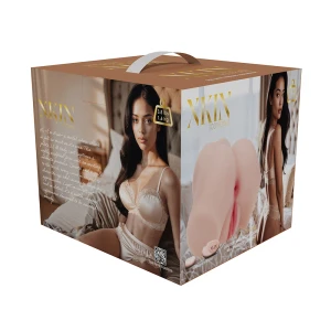 Xkin Bodyforms Aria Summers Dual Entry Vibrating Masturbator Beige