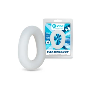 b-Vibe Flex Ring Loop Silicone C-Ring Clear