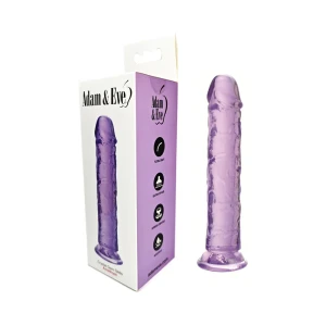 Adam & Eve Crystal Gem 7 in. Dildo Amethyst