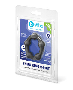 b-Vibe Snug Ring Orbit Soft Stretch Silicone Secure Fit Nubby Cock Ring