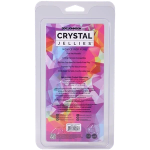 Crystal Jellies - Novice Pop Plug - 4 Inch Purple