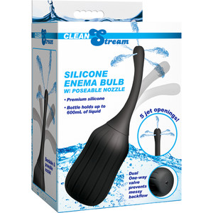 Cleanstream Silicone Enema Bulb W/ Poseable Nozzle