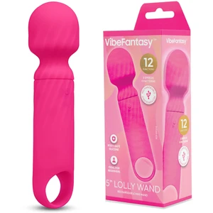 VibeFantasy 5" Lolly Wand Rechargeable Mini Wand Pink