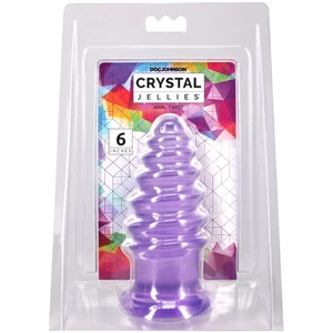 Crystal Jellies Anal Twist 6 Inch Purple