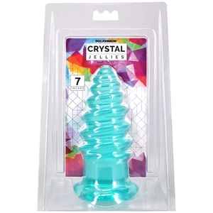 Crystal Jellies Anal Twist 7 Inch Teal