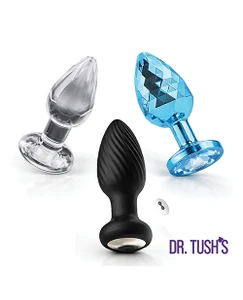 Dr. Tush's Venture Collection Anal Plug Set Small - Glass