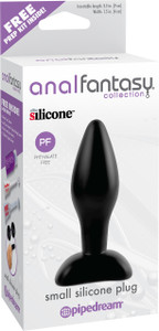 Pipedream Anal Fantasy Collection Small Silicone Butt Plug - Black