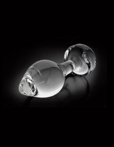 Pipedream Icicles No. 44 Hand Blown Glass Butt Plug - Clear