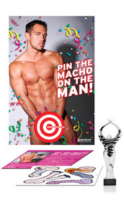 Pipedream Bachelorette Party Favors Pin The Macho On The Man Game