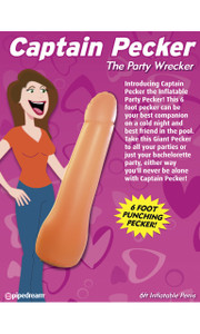 Pipedream Bachelorette Party Favors Captain Pecker Inflatable Pipedream Bachelorette Party Favors Captain Pecker Inflatable