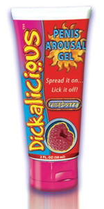 Hott Products Dickalicious Penis Arousal Gel 2 Oz - Raspberry