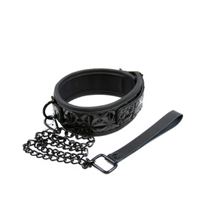 NS Novelties Fetish Sinful Bondage Collar - Black
