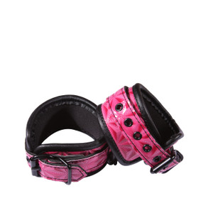 NS Novelties Fetish Sinful Wrist Cuffs - Pink