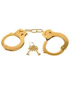 Pipedream Fetish Fantasy Gold Metal Cuffs - Gold
