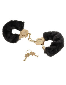 Pipedream Fetish Fantasy Gold Deluxe Furry Cuffs - Gold