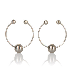 CalExotics Fetish Exotic Nipple Rings - Silver