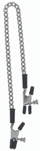 Spartacus Fetish Adjustable Alligator Nipple Clamps Including Link Chain