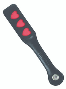 Sportsheets 12" Leather Heart Impression Paddle