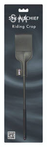 Sportsheets Sex & Mischief Fetish Riding Crop - Black