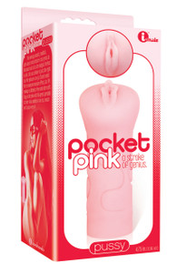 Icon Brands Male Pocket Pink Mini Pussy Masturbator Stroker