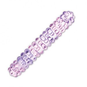 Glas Purple Rose Nubby Glass Dildo
