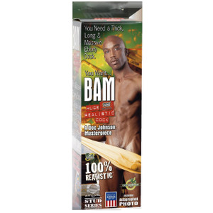 Doc Johnson Bam 10" Realistic Suction Cup Dildo