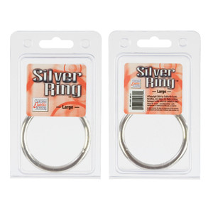 CalExotics Metal Large - Silver Cock Ring
