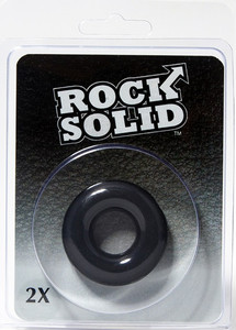 Doc Johnson Rock Solid 2" Black Donut Cock Ring