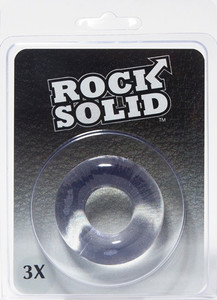 Doc Johnson Rock Solid 3" Clear Donut Cock Ring