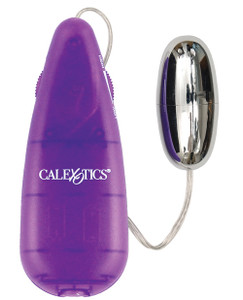 CalExotics Bulk Chrome Bullet Vibrator Includes Purple Controller