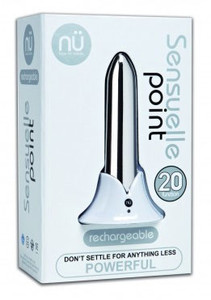 Nu Sensuelle Point Rechargeable Bullet Vibrator - Silver
