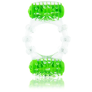 Screaming O Color Pop Quickie Two - O - Green Couple's Cock Ring