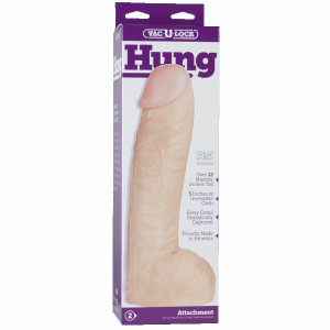 Doc Johnson Vac - U - Lock 12.5 Hung Strap On Dildo Attachment - White