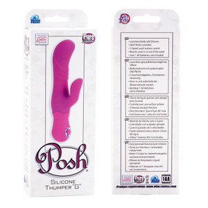 CalExotics Posh Silicone Thumper G-Spot Rabbit Vibrator - Pink