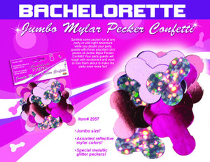 Hott Products Jumbo Mylar Pecker Party Confetti
