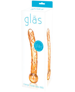 Glas Tickler Glass Dildo - Orange Glas Tickler Glass Dildo - Orange