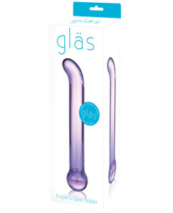 Glas Tickler G-Spot Glass Dildo - Purple