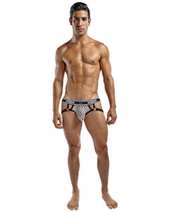 Male Power Men's Jock Ring White L/Xl