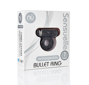 Nu Sensuelle Bullet Ring Cock Ring - 7 Function Black Nu Sensuelle Bullet Ring Cock Ring - 7 Function Black