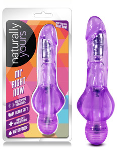 Blush Naturally Yours Mr Right Now Vibrator - Purple