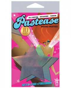 Pastease Hologram Star - Silver O/S Pasties Pastease Hologram Star - Silver O/S Pasties