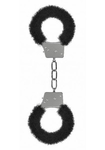 Shots Ouch Fetish Beginner's Handcuffs Furry Black Shots Ouch Fetish Beginner's Handcuffs Furry Black