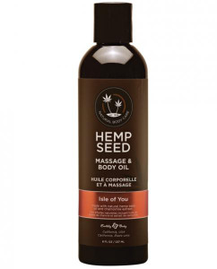 Earthly Body Hemp Massage Oil Isle Of You 8Oz