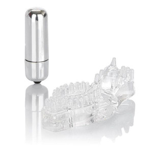 CalExotics Wireless Passion Enhancer Clear Vibrating Cock Ring Couples Stimulator