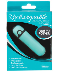BMS Simple & True Rechargeable Vibrating Bullet Vibrator - Teal