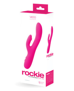 VeDO Rockie Rechargeable Dual Vibrator - Foxy Pink