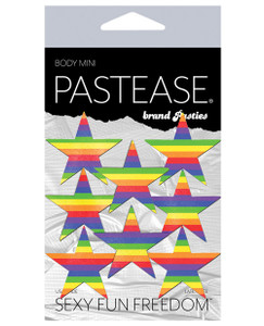 Pastease Mini Rainbow Stars - Pack Of 8 O/S Pasties Pastease Mini Rainbow Stars - Pack Of 8 O/S Pasties