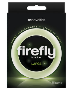 NS Novelties Firefly Halo Large Cock Ring - Clear