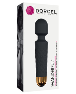 Dorcel Wanderful Wand Vibrator - Black/Gold